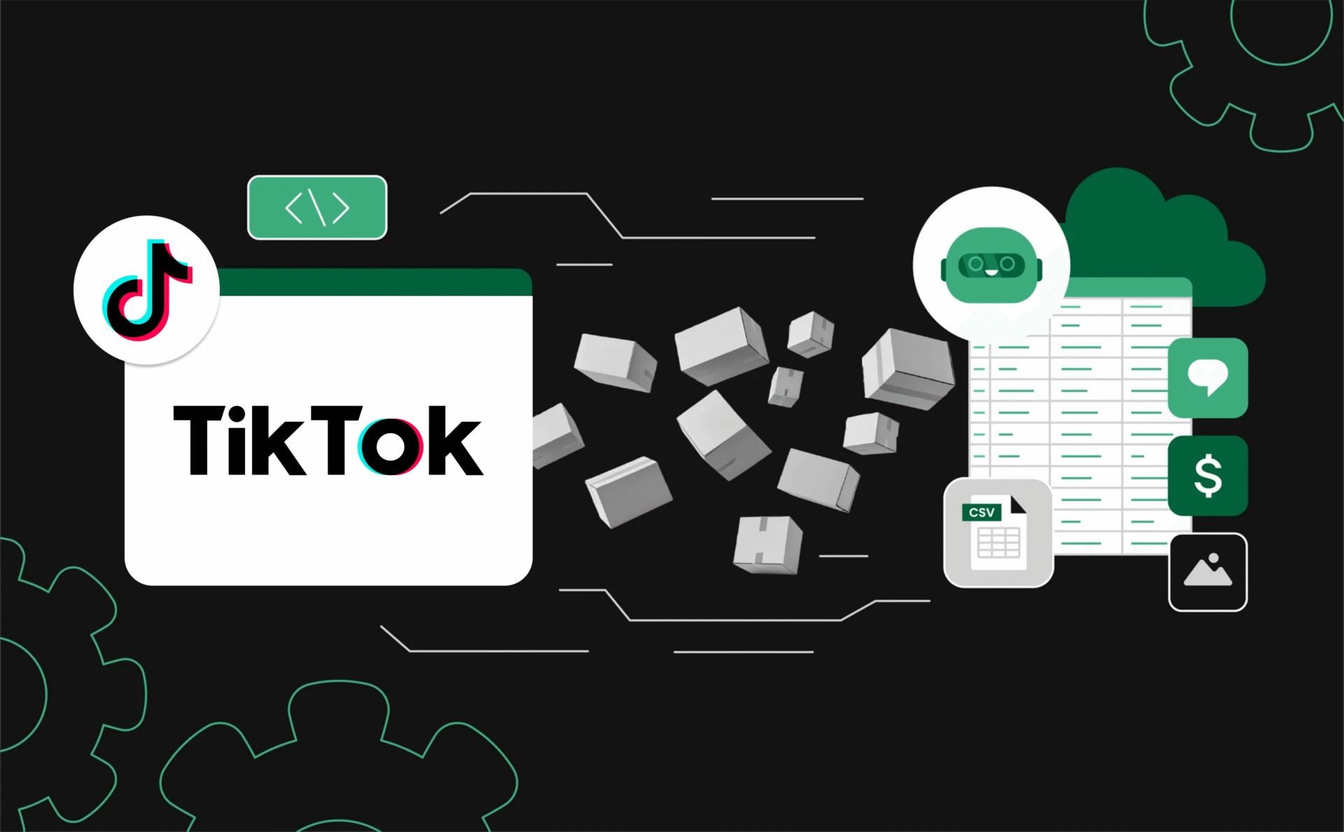 Data analytics dashboard on laptop screen